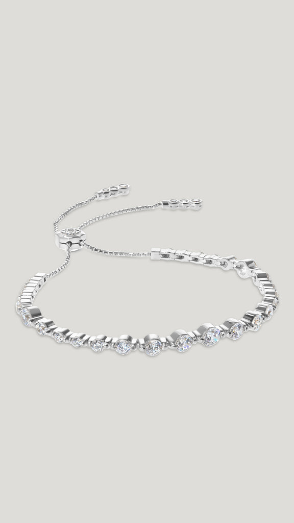 New newest White Gold On 925 Silver Bracelet