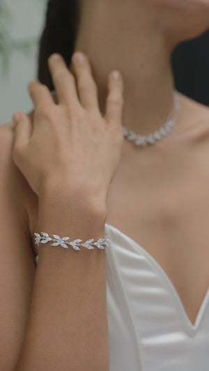 Skylar Bracelet White Gold Plated