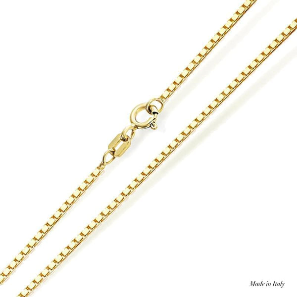 9K Yellow Gold Box Chain