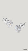 Eternal Four Prong Studs White Gold