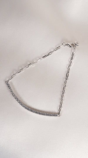 Aimee Bracelet White Gold Plated