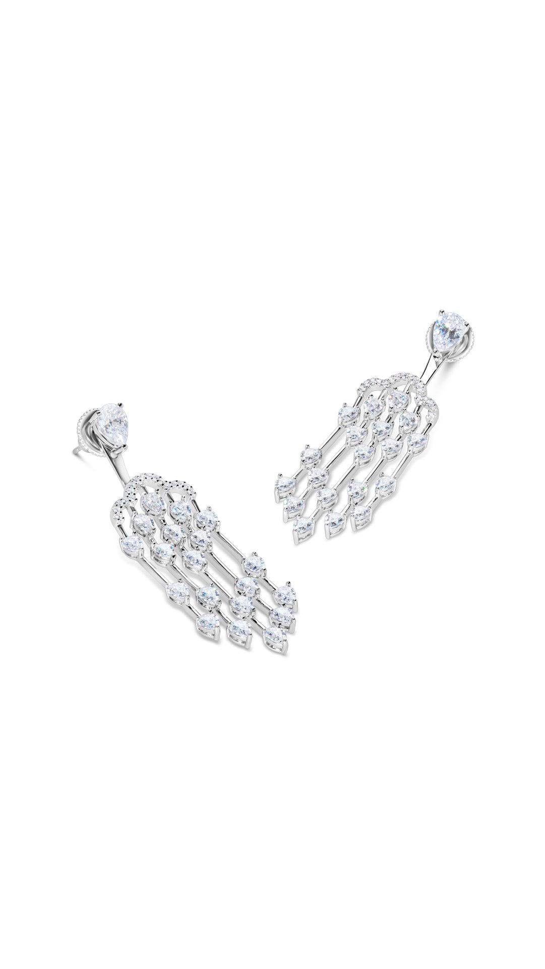 Alba Chandelier Earrings Sterling Silver