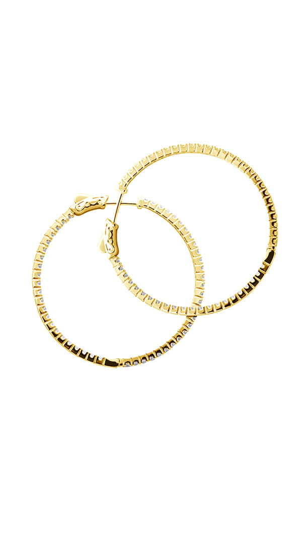 Amaia Medium Hoop Earrings Gold Vermeil