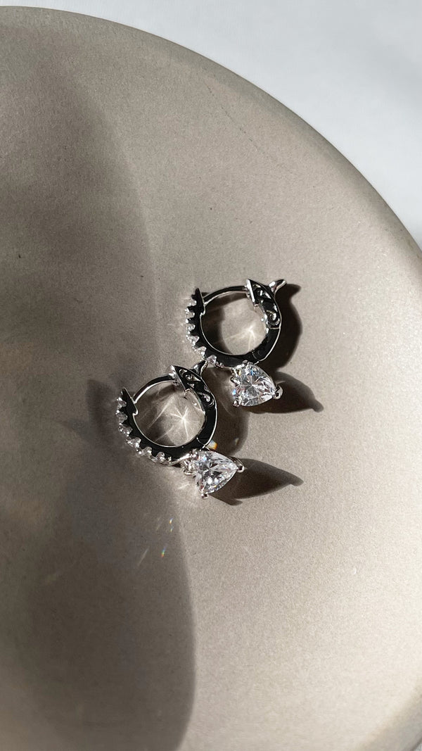 Amare Hoop Earrings Sterling Silver