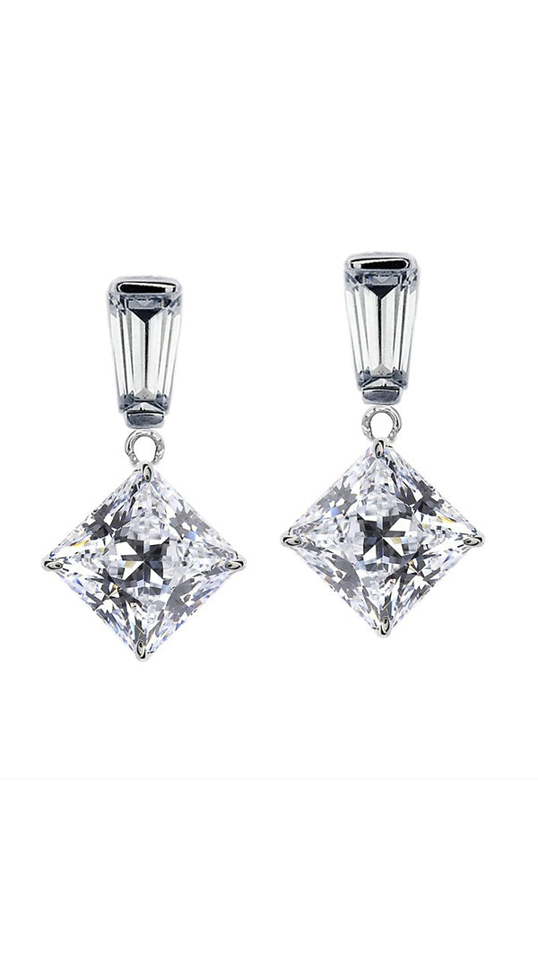 Amberley Earrings 9K White Gold