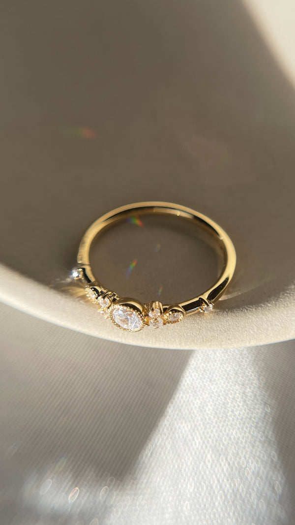 Ambra Ring Gold Vermeil