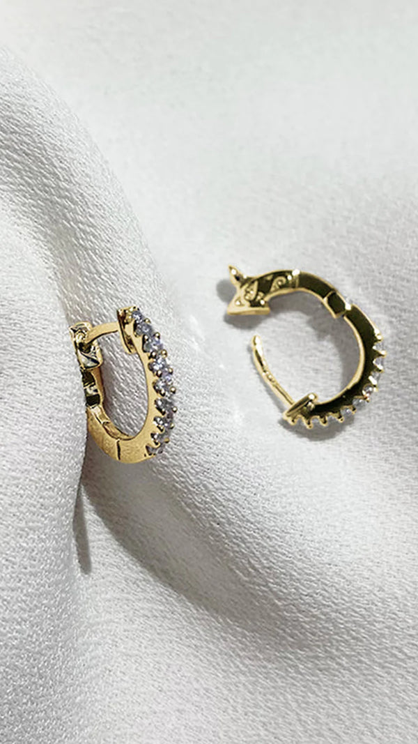 Baby Hoop Earrings Gold Vermeil