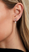 Baby Alison Earrings White Gold Plated