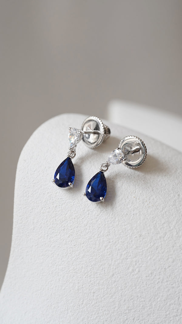 Baby Sapphire Arabella Earrings Sterling Silver