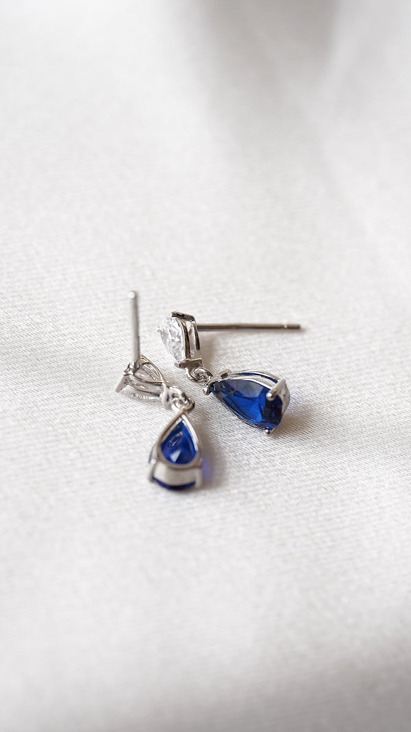 Baby Sapphire Arabella Earrings Sterling Silver