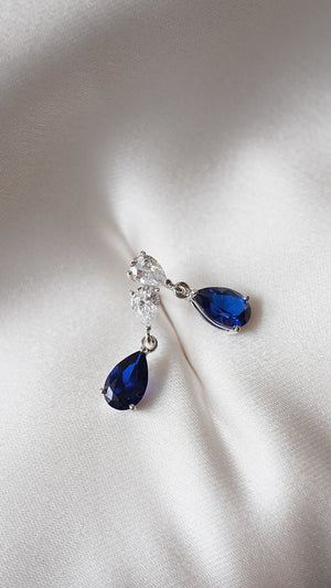 Baby Sapphire Arabella Earrings Sterling Silver