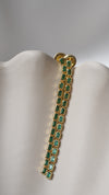 Baby Cassidy Earrings Emerald 18K Gold Vermeil