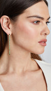 Baby Cassidy Emerald Green Earrings Gold Vermeil