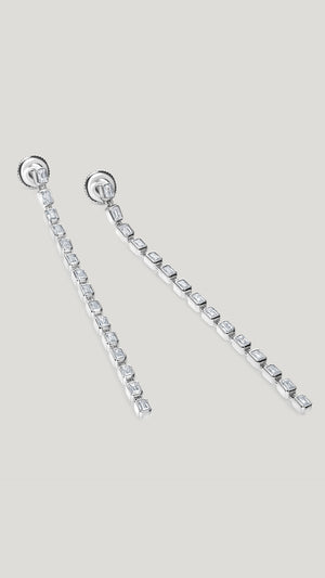 Baby Cassidy Earrings White Gold Plated