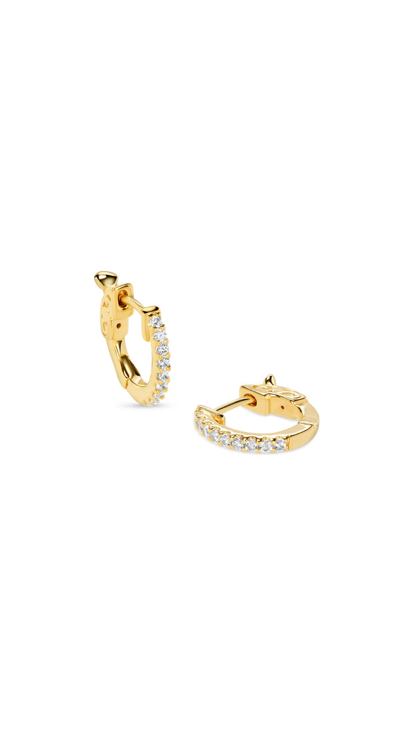 Baby Hoop Earrings Gold Vermeil