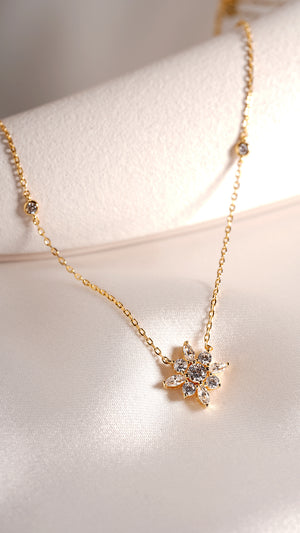 Snowflower Set 18K Gold Vermeil