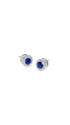 Gwen Sapphire Stud Earrings Sterling Silver