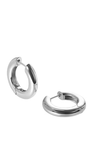 Sterling silver everday hoops for women. 