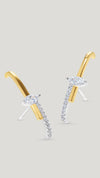 Kina Earrings White Gold Plated