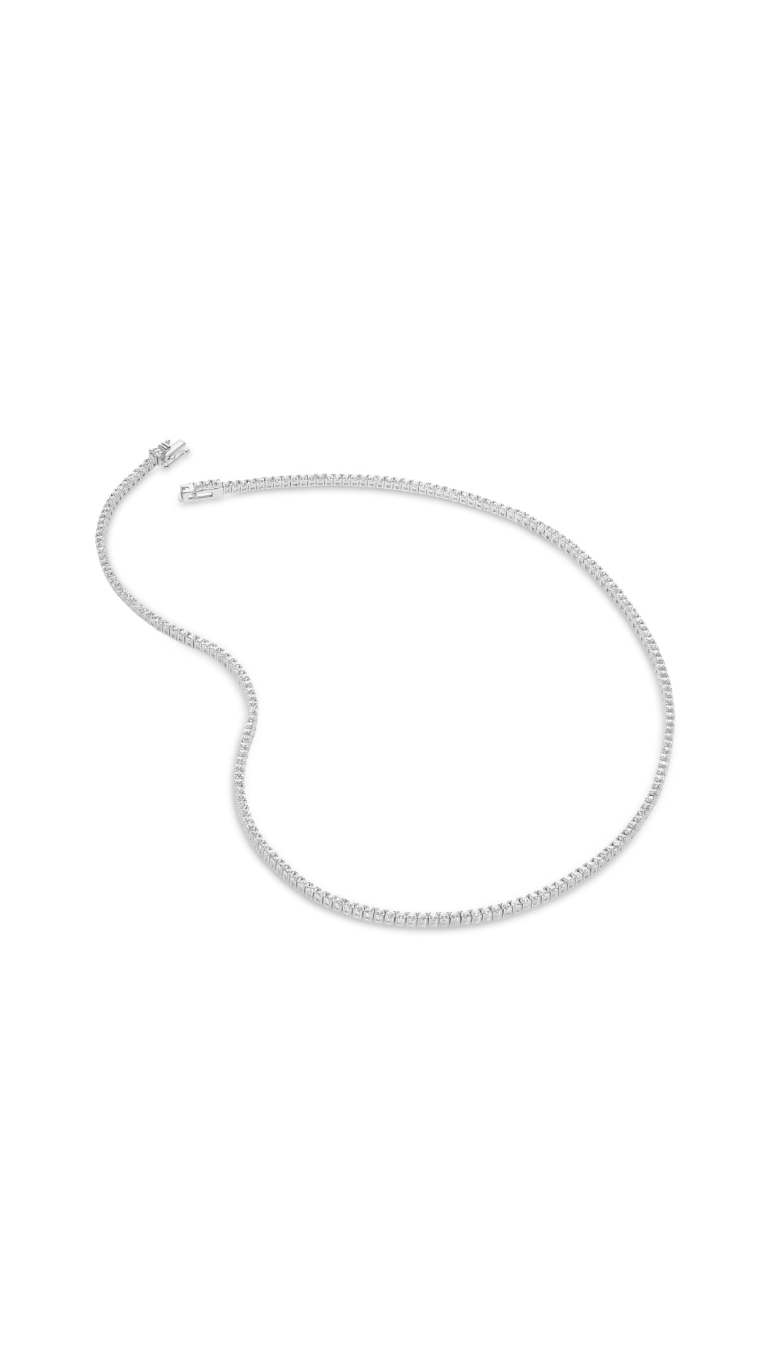 Lexi Tennis Necklace Sterling Silver