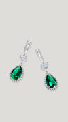 Ren 4ct emerald drop earrings for women