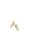 Amare Heart Hoop Earrings Gold Vermeil