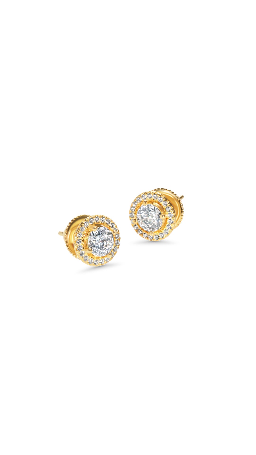 Gwen Stud Earrings Gold Vermeil