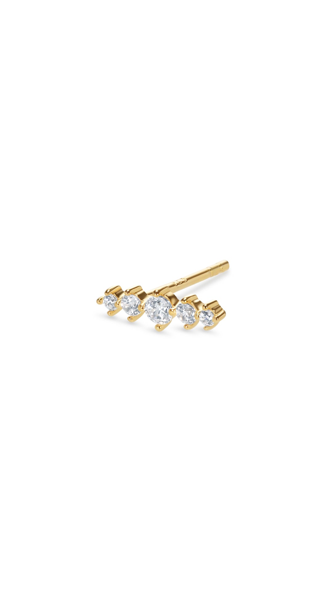 Haru Stud Earring Gold Vermeil