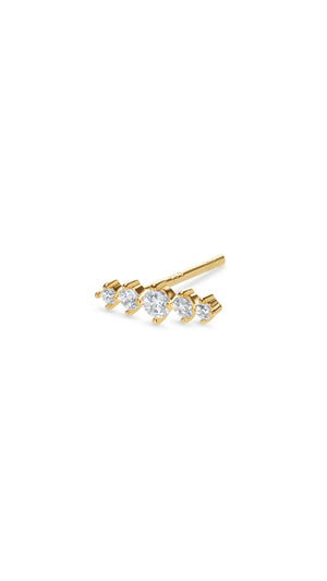 Haru Stud Earring Gold Vermeil