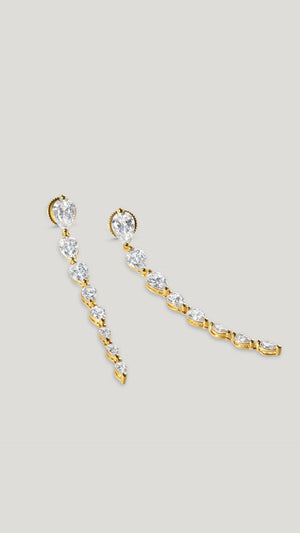 Tegan Earrings Gold Vermeil