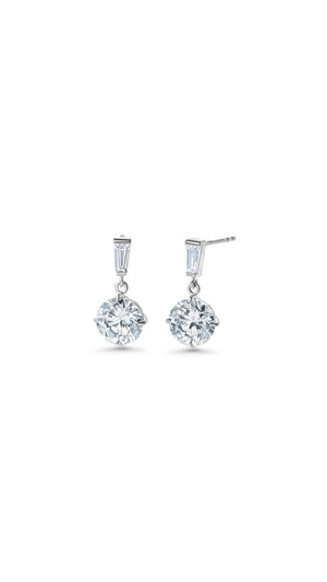 Athena Earrings 9K White Gold