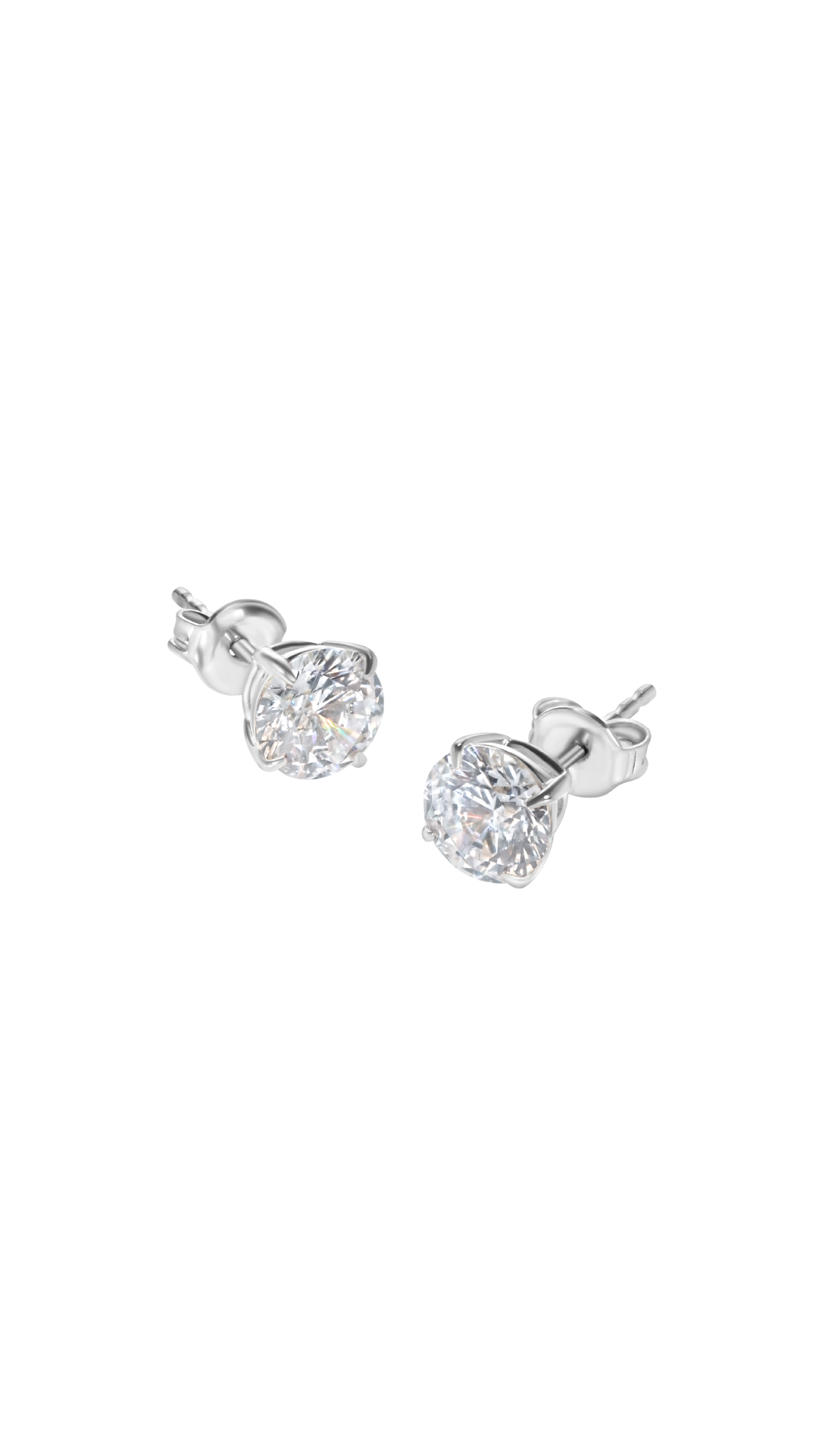 Irene Studs 18K White Gold