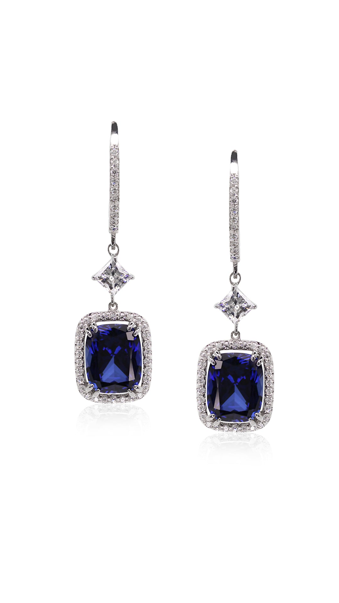 Claudia Sapphire Earrings Sterling Silver