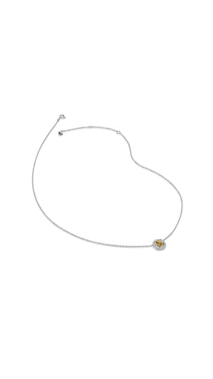 Gwen Yellow Necklace Sterling Silver