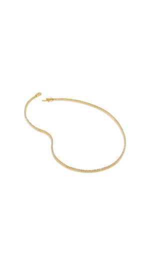 Lexi Tennis Necklace Gold Vermeil