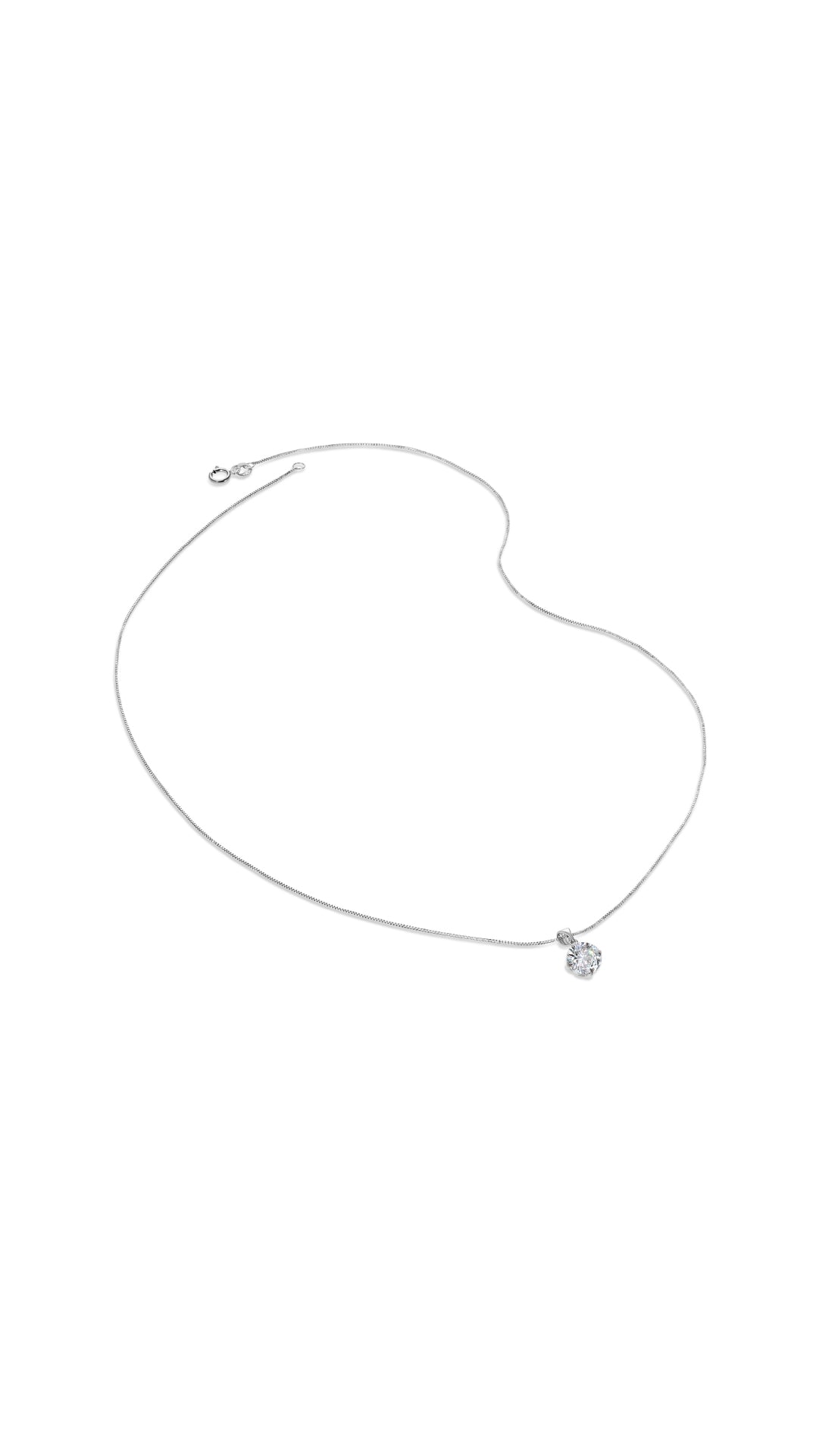 Hazel Necklace 9K White Gold