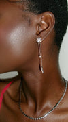 Nova Earrings White Gold Plated