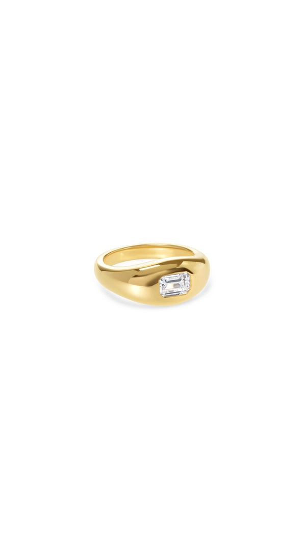 Sydney Emerald  Ring Gold Vermeil