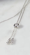 Carissa sterling silver slider adjustable necklace for women.