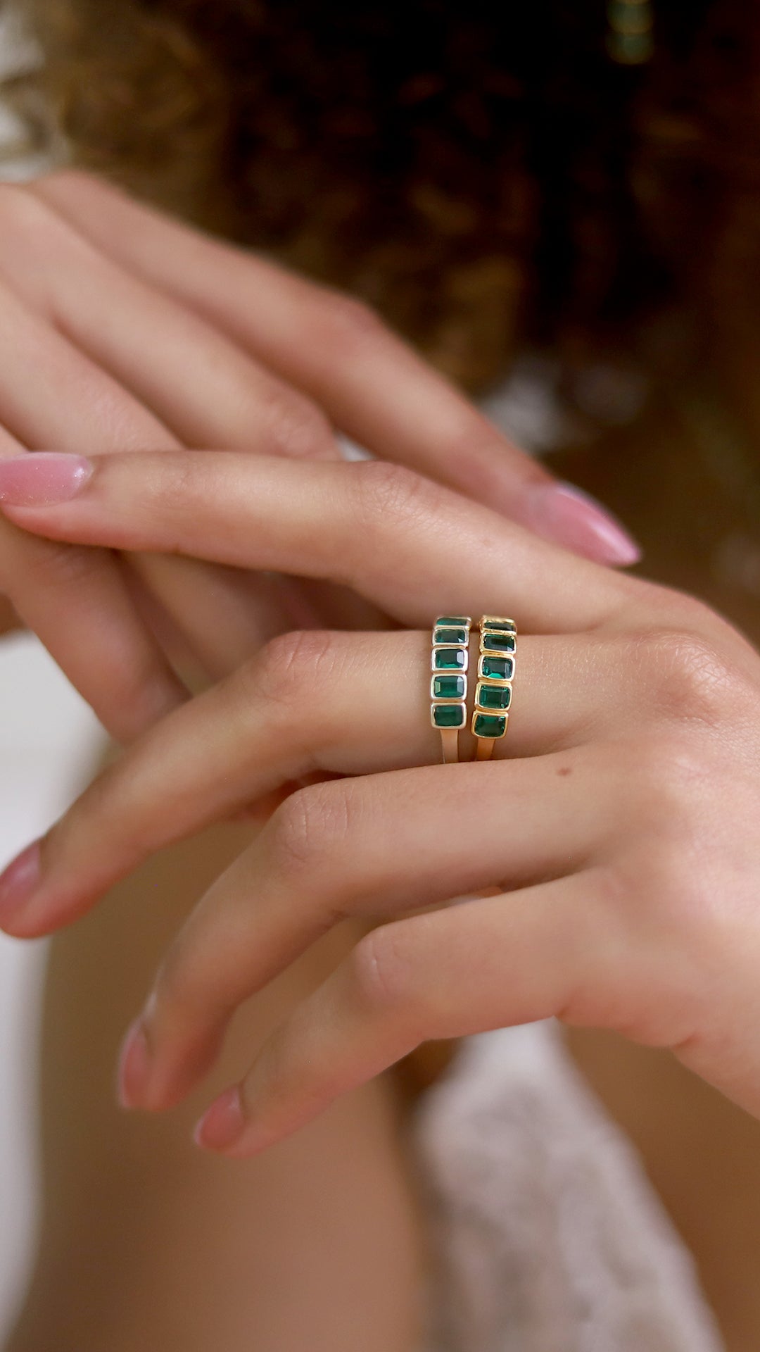 Cassidy Ring Emerald 18K Gold Vermeil