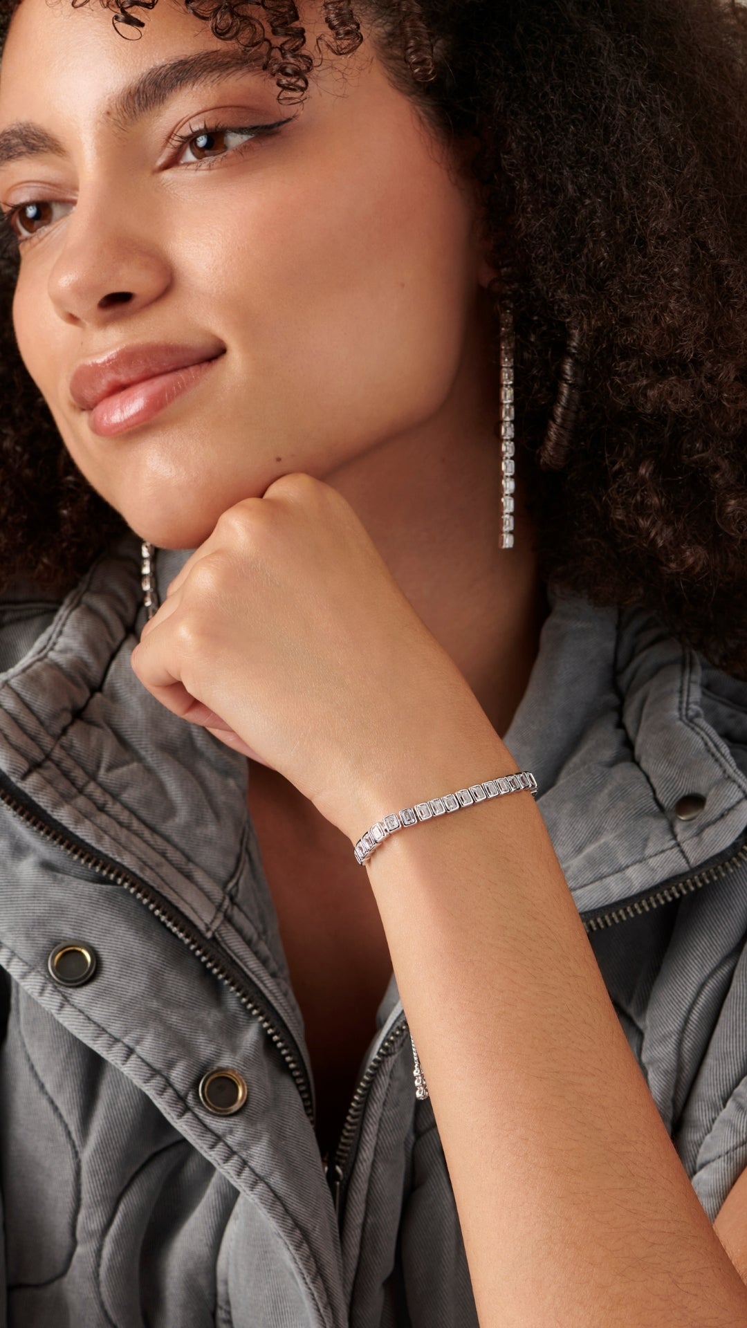 Cassidy Bracelet White Gold Plated