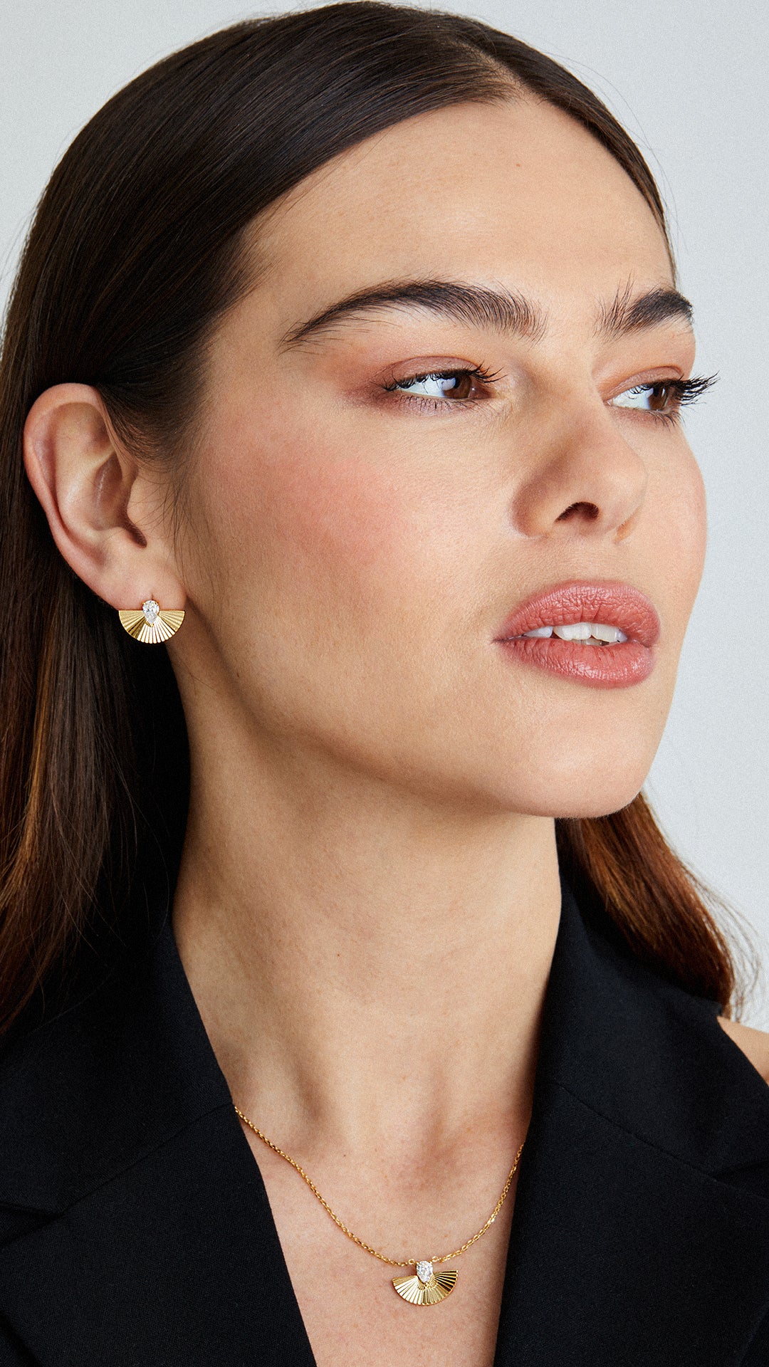 Celene Stud Earrings Gold Vermeil