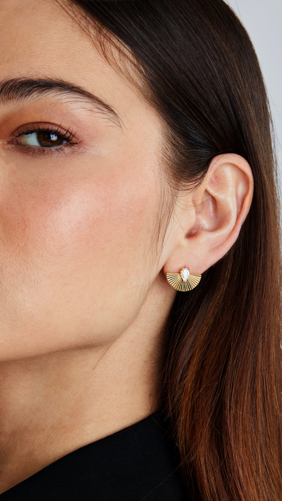 Celene Stud Earrings Gold Vermeil