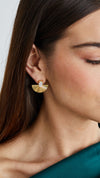 Celene Stud Earrings Large Gold Vermeil