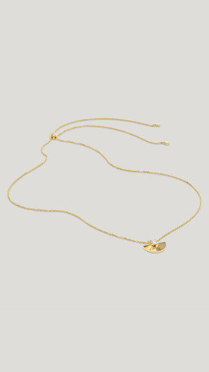 Celene Fan Necklace 18K Gold Vermeil