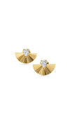 Celene Stud Earrings Gold Vermeil