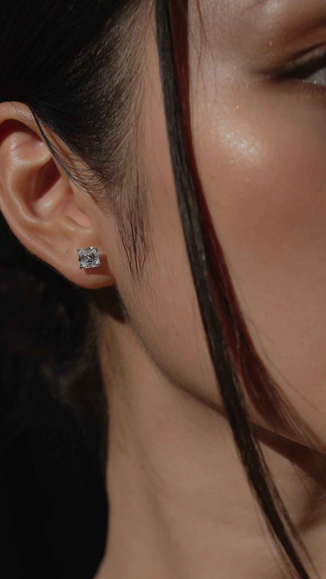 Charlie Asscher Studs 9K White Gold