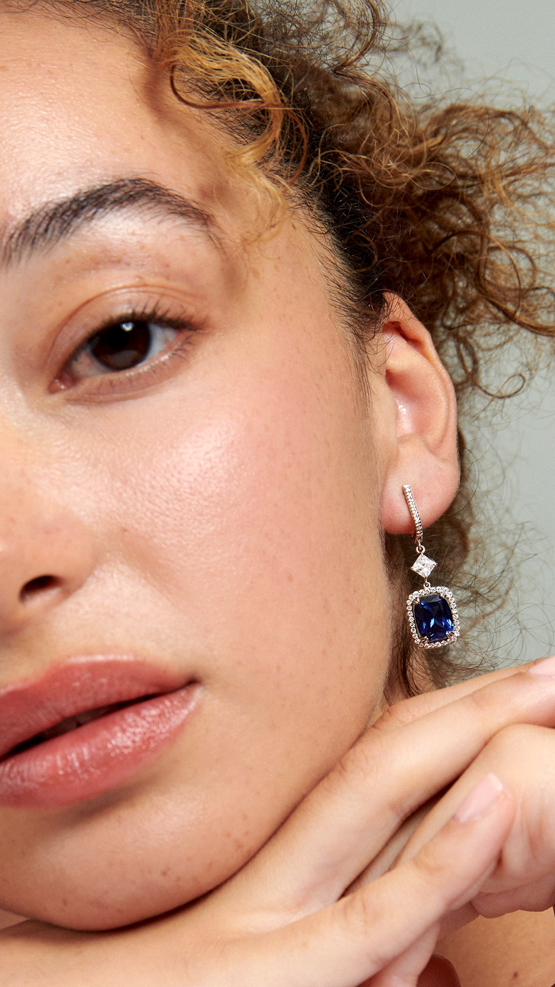 Claudia Sapphire Earrings Sterling Silver