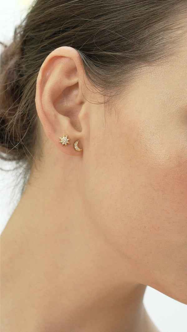 Comet Stud Earring Gold Vermeil