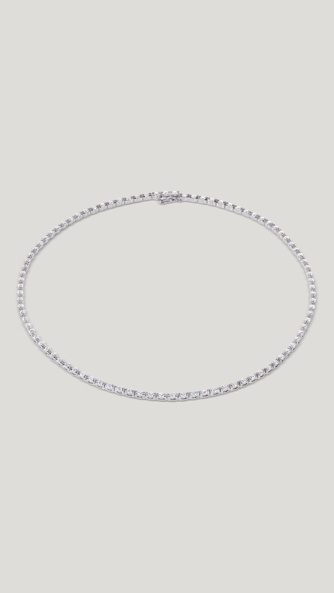 Coralie Necklace White Gold Plated